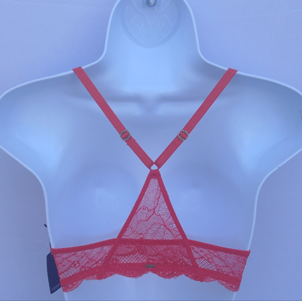 32B Red Front Close Racerback Bra - Picture 4 of 7